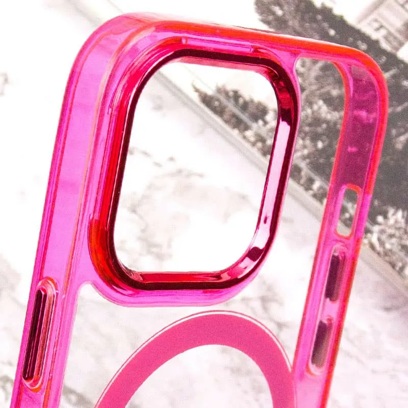 Чехол Epik Iris with MagSafe для Apple iPhone 13 Pro Raspberry - фото 6