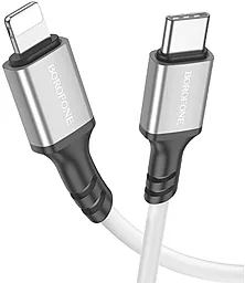 Кабель Borofone BX83 Famous USB Type-C - Lightning 20w 3a 1м PD сable White - миниатюра 2
