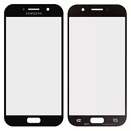 Корпусное стекло дисплея Samsung Galaxy A5 A520F 2017 Black - фото Корпусное стекло дисплея Samsung Galaxy A5 A520F 2017 Black