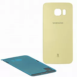 Задняя крышка корпуса Samsung Galaxy S6 Edge G925F Gold Platinum - фото Задняя крышка корпуса Samsung Galaxy S6 Edge G925F Gold Platinum