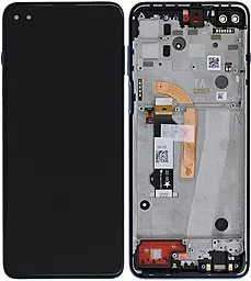 Дисплей Motorola Moto G100 (XT2125, XT2125-4) с тачскрином и рамкой, оригинал, Blue