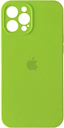 Чехол Silicone Case Full Camera Protective для Apple IPhone 12 Pro Party Green