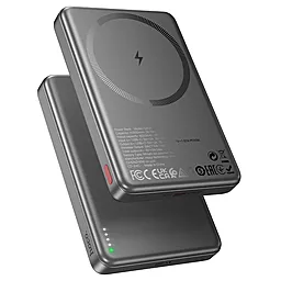 Повербанк Hoco Q26A Joy Magsafe 10000 mAh 20W PD/QC Gray - фото Повербанк Hoco Q26A Joy Magsafe 10000 mAh 20W PD/QC Gray