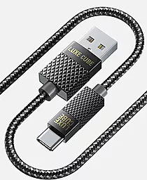 Кабель Luxe Cube Premium USB-A - Type-C 12w 2.4a 1м cable Grey - фото Кабель Luxe Cube Premium USB-A - Type-C 12w 2.4a 1м cable Grey
