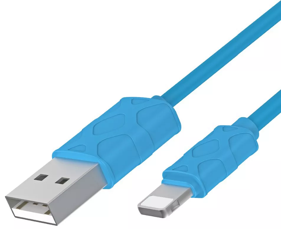 Baseus Yashine USB-A - Lightning 12w 2.4a 1м cable Sky Blue (CALUN-03) - фото 5