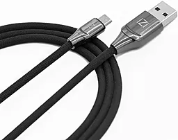 Кабель iZi PM-11 USB-A - micro USB 12w 2.4a 1м cable Black - фото Кабель iZi PM-11 USB-A - micro USB 12w 2.4a 1м cable Black