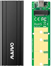 Карман для SSD Maiwo M.2 NVMe через USB3.1 GEN2 Type-C (K1686P space grey bulk) Black - миниатюра 3