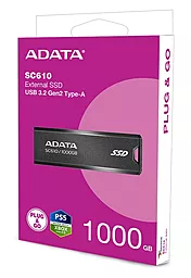 Накопичувач SSD ADATA SD610 1TB USB3.2 Gen2 Black (SC610-1000G-CBK/RD) - мініатюра 11