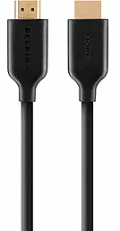 Видеокабель HDMI v1.4 4k 30hz 2m black (F3Y021bt2M) Belkin - фото Видеокабель HDMI v1.4 4k 30hz 2m black (F3Y021bt2M) Belkin