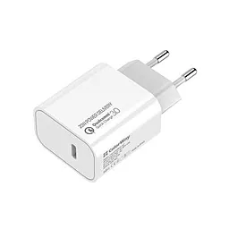 Сетевое зарядное устройство с быстрой зарядкой ColorWay V2 20w PD USB-C home charger white (CW-CHS026PD-WT)
