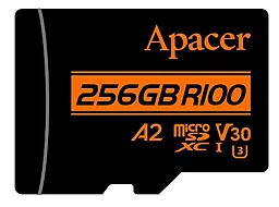Карта памяти Apacer 256 GB microSDXC UHS-I U3 V30 A2 + SD-adapter (AP256GMCSX10U8-R) - миниатюра 2