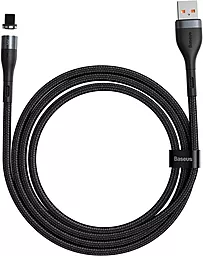 Кабель USB Baseus Zinc Fabric Magnetic 15w 3a Lightning cable black/gray (CALXC-KG1)