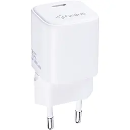Сетевое зарядное устройство Gelius GP-HC069 35w GaN PD USB-C port charger white - фото Сетевое зарядное устройство Gelius GP-HC069 35w GaN PD USB-C port charger white
