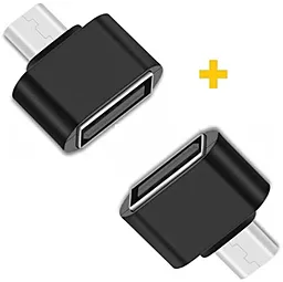 OTG-переходник XoKo AC-050 M-F micro USB -> USB-A 2шт Black (XK-AC050-BK2) - фото OTG-переходник XoKo AC-050 M-F micro USB -> USB-A 2шт Black (XK-AC050-BK2)