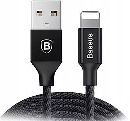 Кабель Baseus Yiven USB-A - Lightning 7.5w 3м cable Black (CALYW-C01) - фото Кабель Baseus Yiven USB-A - Lightning 7.5w 3м cable Black (CALYW-C01)