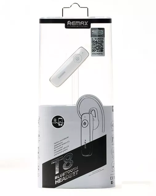 Блютуз гарнитура Remax RB-T8 White - фото 2