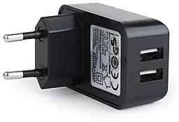 Мережевий зарядний пристрій Energenie Home Charger 2USB (2.1A) Black (EG-U2C2A-01)