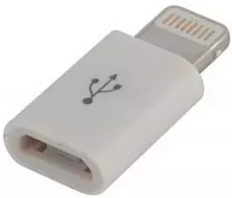 Адаптер-переходник EasyLife M-F Lightning -> micro USB White - фото Адаптер-переходник EasyLife M-F Lightning -> micro USB White