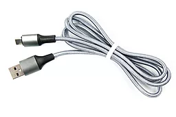 Кабель Dengos USB-A - Type-C 12w 2.4a 1м cable Grey (NTK-TC-MT-Grey) - фото Кабель Dengos USB-A - Type-C 12w 2.4a 1м cable Grey (NTK-TC-MT-Grey)