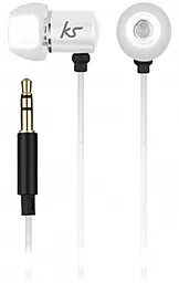 Навушники KS Ace In-Ear Headphones with mic White - мініатюра 2