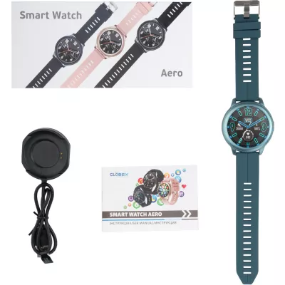 Смарт-часы Globex Smart Watch Aero Blue - фото 4