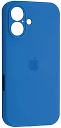 {"ru": "Чехол", "uk": "Чохол"} Silicone Case Full Camera для Apple iPhone 16 Plus New Lake Blue