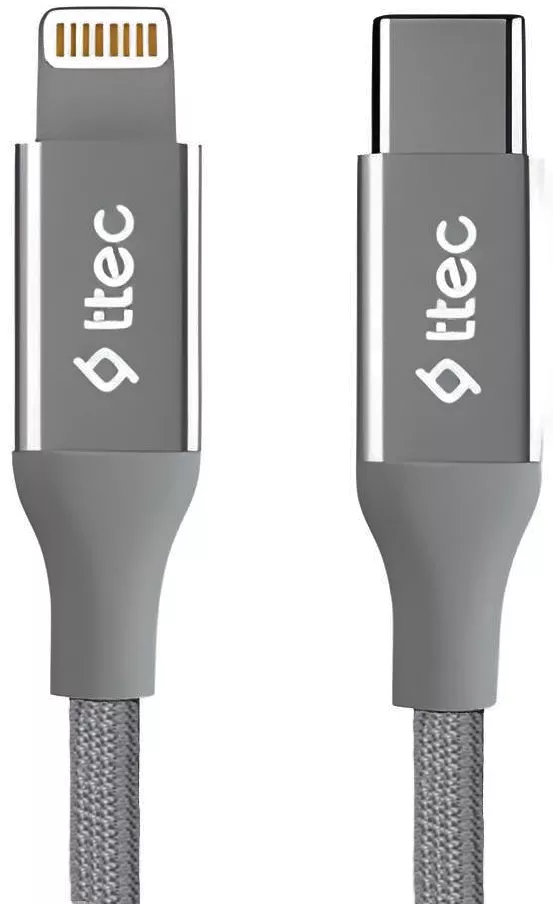 Кабель Ttec 2DK41UG USB Type-C - Lightning 18w 3a 1.5м PD сable Space Gray - фото 1