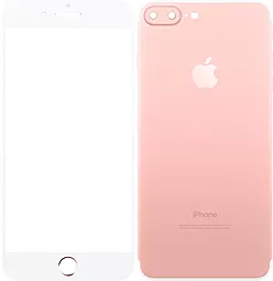 Защитное стекло TOTO 2,5D Full cover for iPhone 7 Plus, iPhone 8 Plus Rose Gold (front and back) (F_46534)
