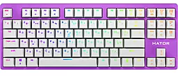 Клавиатура HATOR Rockfall EVO TKL Kailh Optical Lilac (HTK-633) - фото Клавиатура HATOR Rockfall EVO TKL Kailh Optical Lilac (HTK-633)