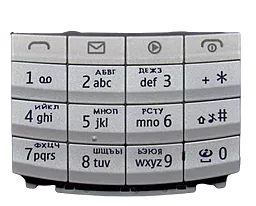 Клавіатура Nokia X3-02 White