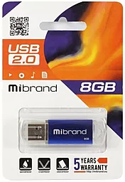 Флешка Mibrand Cougar 8GB USB 2.0 (MI2.0/CU8P1U) Blue - мініатюра 4