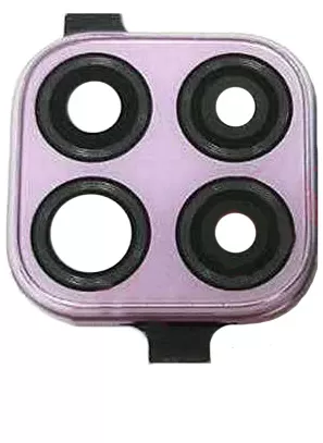 Стекло камеры Huawei P40 Lite с рамкой Pink - фото 1