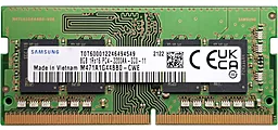 Оперативная память для ноутбука Samsung 8 GB SO-DIMM DDR4 3200 MHz (M471A1G44BB0-CWE)