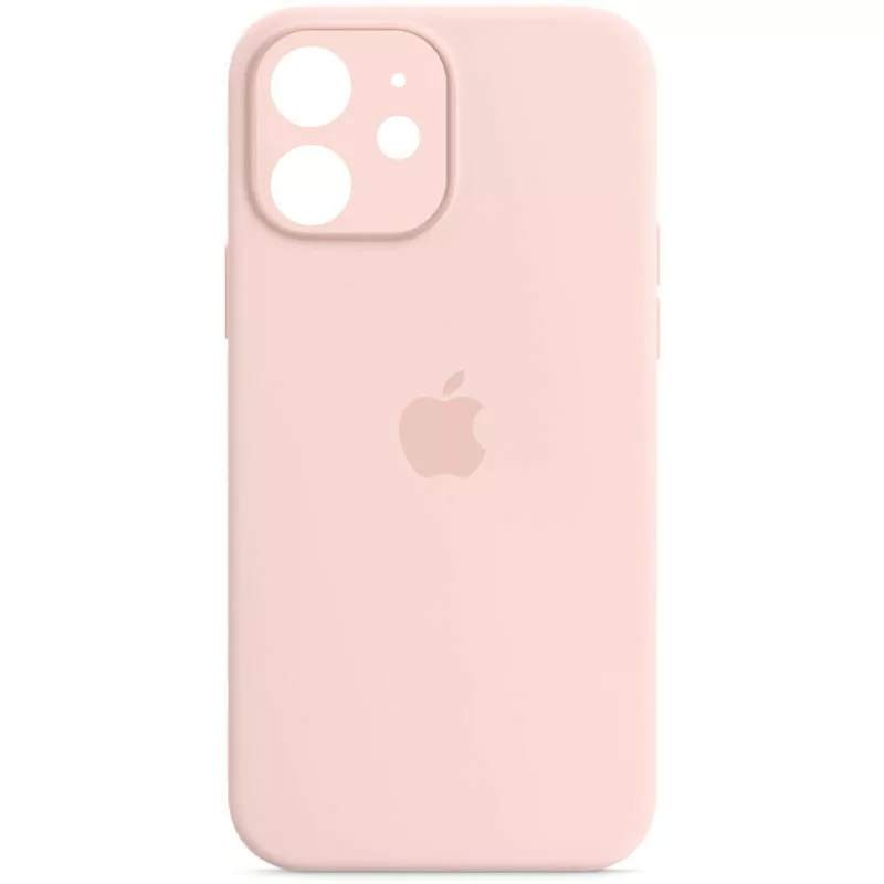 Чехол Silicone Case Full Camera для Apple iPhone 12  Chalk Pink - фото 1