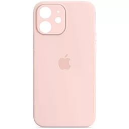Чехол Silicone Case Full Camera для Apple IPhone 12  Chalk Pink