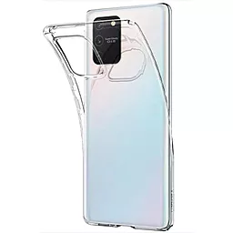 Чехол Silicone Case WS для Samsung Galaxy S10 Lite (G770) Transparent