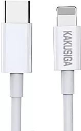 Кабель USB PD iKaku KSC-653 FEIYUE 25W 0.25M USB Type-C - Lightning Cable White