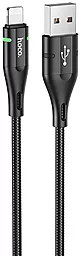 Кабель Hoco U93 Shadow USB-A - Lightning 12w 2.4a 1.2м cable Black - фото Кабель Hoco U93 Shadow USB-A - Lightning 12w 2.4a 1.2м cable Black
