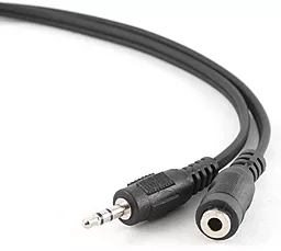 Аудио удлинитель Cablexpert mini Jack 3.5mm M/F 3 м чёрный (CCA-423-3M)