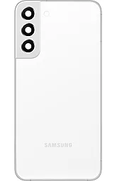 Задняя крышка корпуса Samsung Galaxy S22 5G S901 со стеклом камеры Phantom White