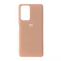 Чехол Silicone Case Full для Xiaomi Redmi Note 10 Pro Pink Sand