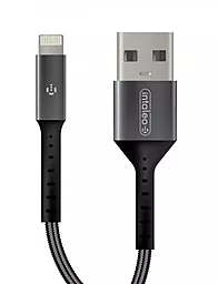 Кабель Intaleo CB0 USB-A - Lightning 12w 2.4a 0.2м cable Black/Grey (1283126495618) - фото Кабель Intaleo CB0 USB-A - Lightning 12w 2.4a 0.2м cable Black/Grey (1283126495618)