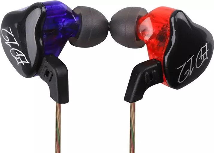 Навушники KZ ED12 Mic Blue-Red - фото 2