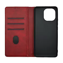 Чехол-книжка 1TOUCH Premium для Xiaomi Mi 11 (Dark Red) - миниатюра 2