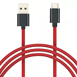 Кабель USB Xiaomi (OR) Mi Braided 12w 2.4a USB Type-C cable red (SJV4110GL)
