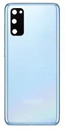 Задняя крышка корпуса Samsung Galaxy S20 G980 со стеклом камеры Original Cloud Blue