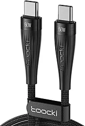 Кабель Toocki USB Type-C - Type-C 60w 3a 2м PD cable Black - фото Кабель Toocki USB Type-C - Type-C 60w 3a 2м PD cable Black