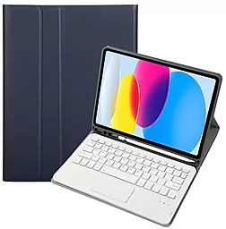 Чохол для планшету BeCover TouchPad з бездротовою клавіатурою для Apple iPad 10.9" (2022, 2024), iPad 11" (2025) Deep Blue (712376) - фото Чохол для планшету BeCover TouchPad з бездротовою клавіатурою для Apple iPad 10.9" (2022, 2024), iPad 11" (2025) Deep Blue (712376)