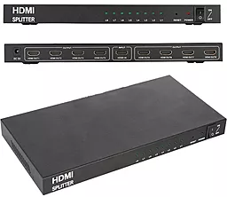 Відео спліттер 1TOUCH HDMI 1x8 v1.3b 1080p 60hz black