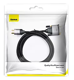 Видеокабель Baseus Enjoyment HDMI - DVI M-M Cable 4K 2m Gray (CAKSX-G0G) - миниатюра 8